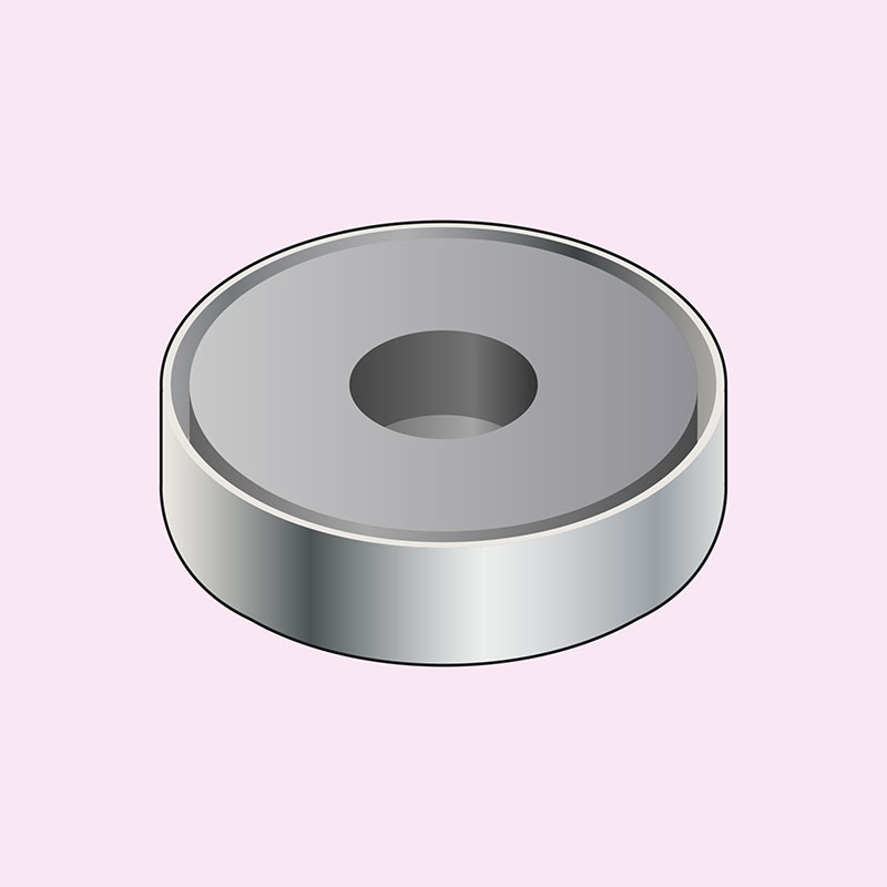 フェライト磁石 ;異方性丸型 磁場：径(OD)方向
