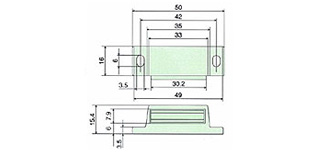 キャッチマグネット SMC-71 外形図