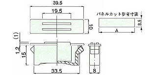 キャッチマグネット SMC-563(埋込型) 外形図